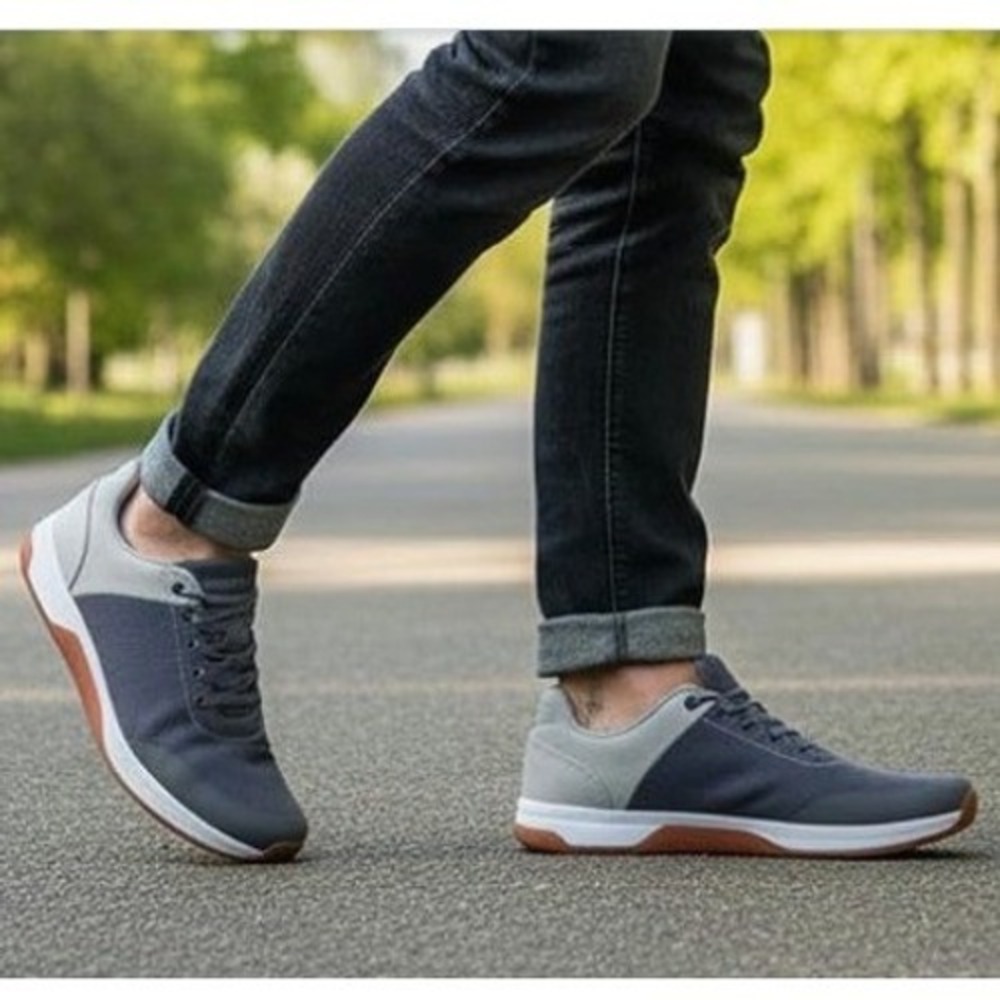 WHITIN Minimalist Wide Toe Box Canvas Barefoot Sneakers Men 46 (12.5W) Zero Drop